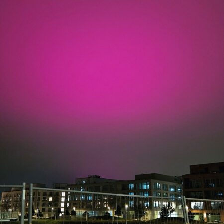 „Polarlichter“ über Stuttgart als „Weihnachtsgeschenk“ des VfB